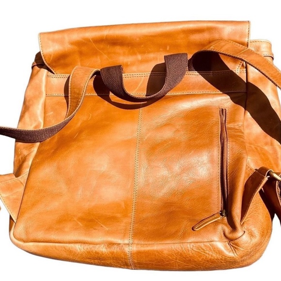 Finelaer Large Genuine Leather Backpack - Picture 4 of 7